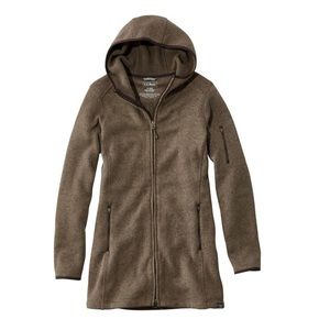 Llbean sweater fleece coat